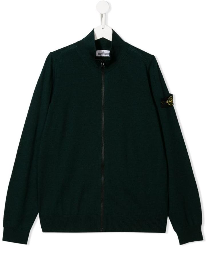 Stone Island Junior Bomber Jacket - Green