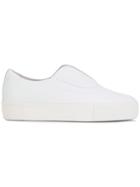Primury Laceless Platform Sneakers - White