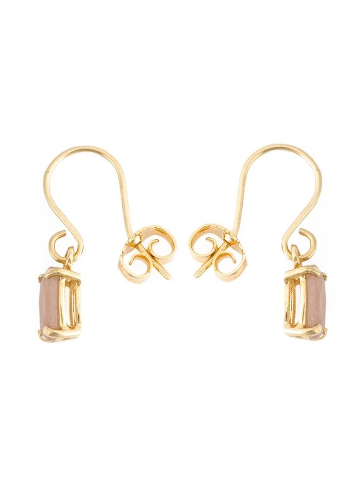 Wouters & Hendrix Playfully Precious Moonstone Earrings, Women's, Metallic, Sterling Silver/gold Vermeil/moon Stone