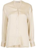 Vince Concealed Front Blouse - Nude & Neutrals