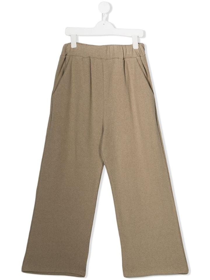 Douuod Kids Teen Wide Leg Trousers - Neutrals