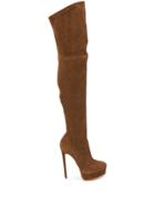 Casadei Over The Knee Stiletto Boots - Brown
