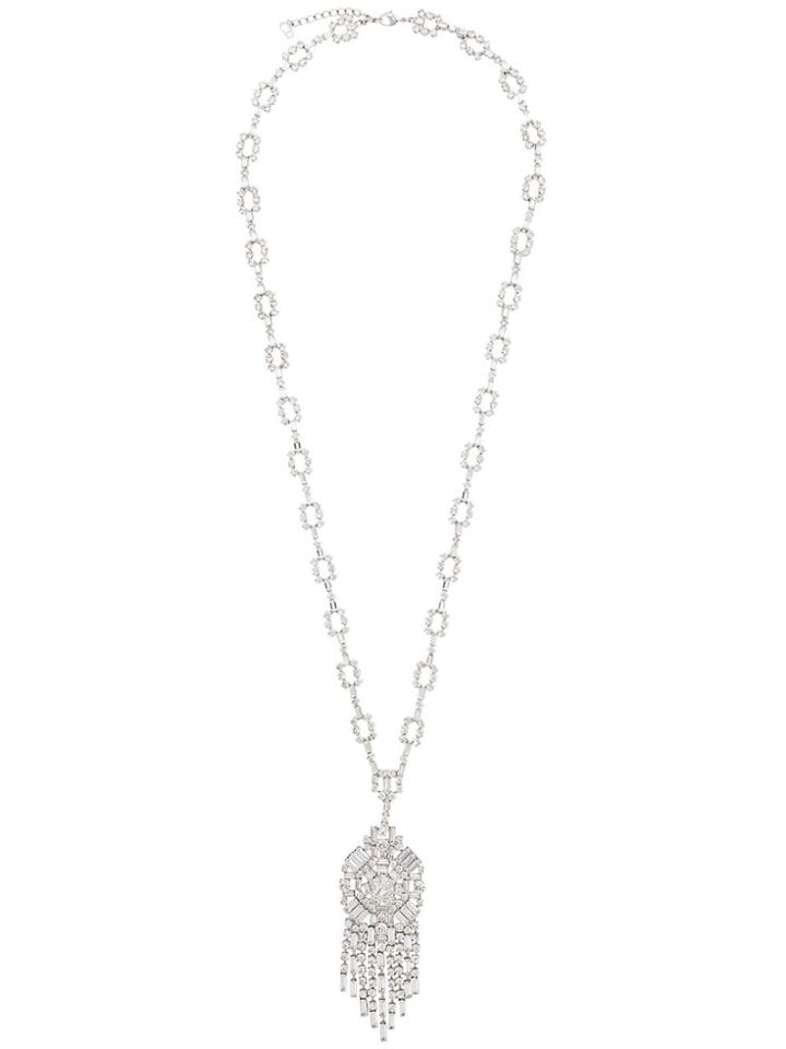 Christian Dior X Susan Caplan 1997 Archive Drop Pendant Crystal