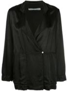 Raquel Allegra Oversized Wrap Jacket - Black