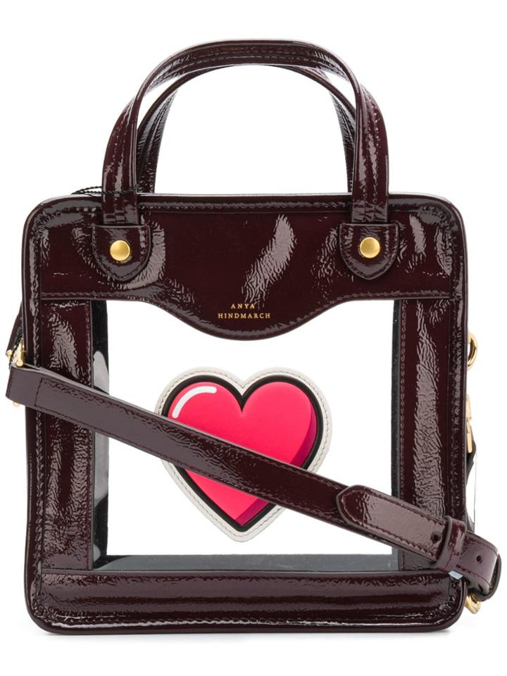 Anya Hindmarch Rainy Day Heart Crossbody - Red