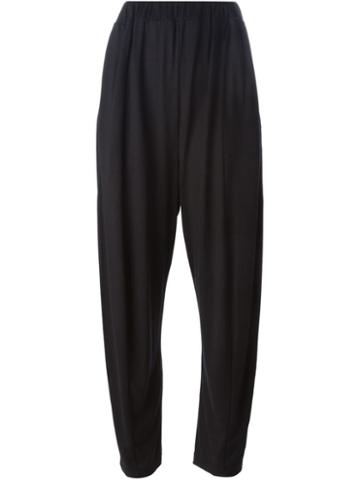 Henrik Vibskov 'anna Is Jumping' Drop Crotch Trousers, Women's, Size: Medium, Black, Lyocell