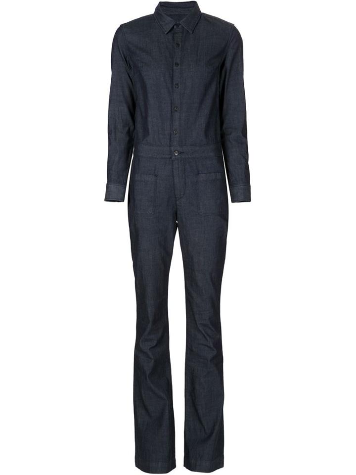 3x1 Denim Jumpsuit, Women's, Size: L, Blue, Cotton