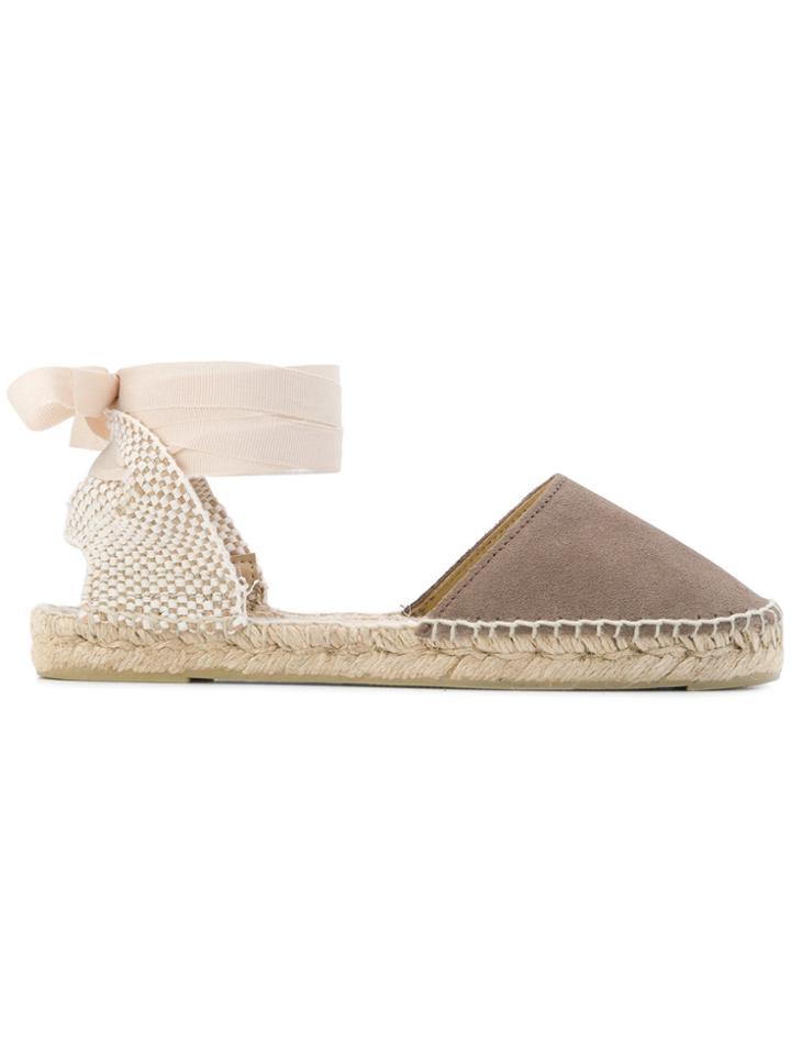 Manebi Flat Sole Espadrilles - Brown