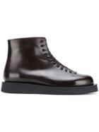 Jil Sander High Ankle Boots - Brown