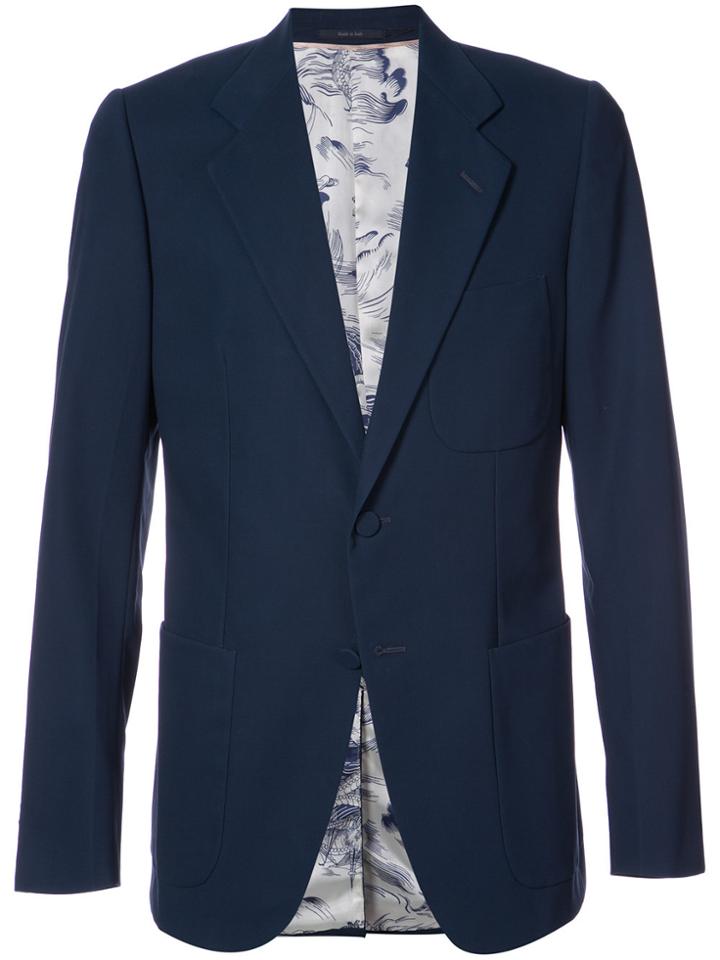 Gucci Classic Slim Blazer - Blue