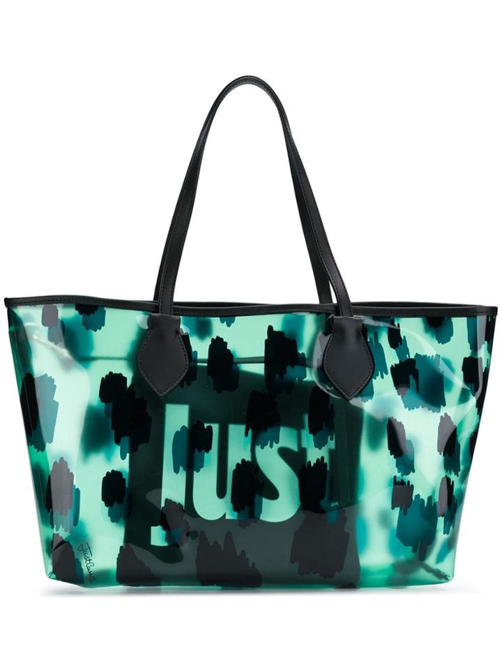 Just Cavalli Maxi Shopper Tote - Green