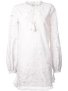 Talitha Tassel Detail Longsleeved Dress - White