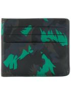 Tomas Maier Camo Palm Card Case - Blue