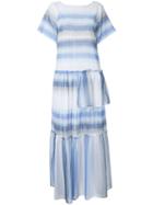 Lemlem Striped Long Dress, Women's, Size: Small, White, Cotton