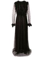 Giambattista Valli Ruffled Tulle Gown - Black