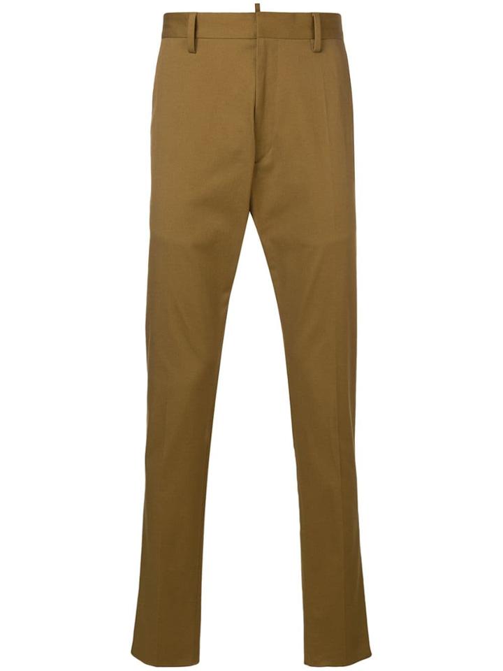 Dsquared2 Regular Fit Tailored Trousers - Brown