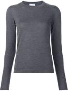 Brunello Cucinelli Classic Jumper, Women's, Size: Large, Grey, Silk/cashmere