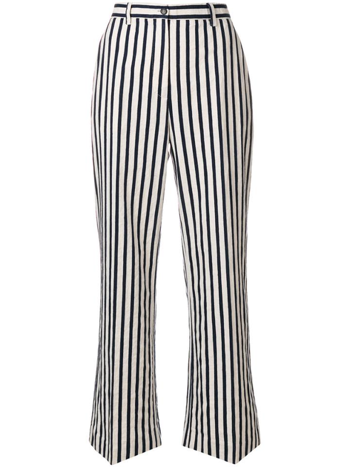 Aspesi Striped Trousers - Blue