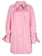 Lanvin Vintage Single Breasted Coat - Pink & Purple