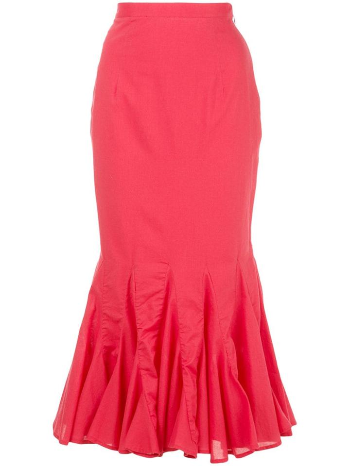 Rhode Resort Sienna Long Skirt - Red