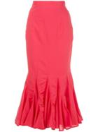 Rhode Resort Sienna Long Skirt - Red
