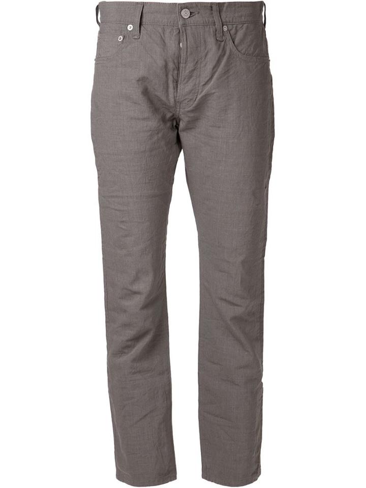 Arts & Science Cropped Trousers, Women's, Size: 28, Grey, Linen/flax/polyester
