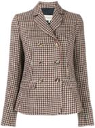 Holland & Holland Houndstooth Double-breasted Blazer - Neutrals