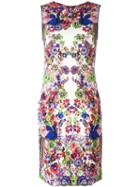 Roberto Cavalli Allover Print Fitted Dress, Women's, Size: 44, Spandex/elastane/viscose