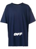 Off-white Printed Relaxed T-shirt - Blue