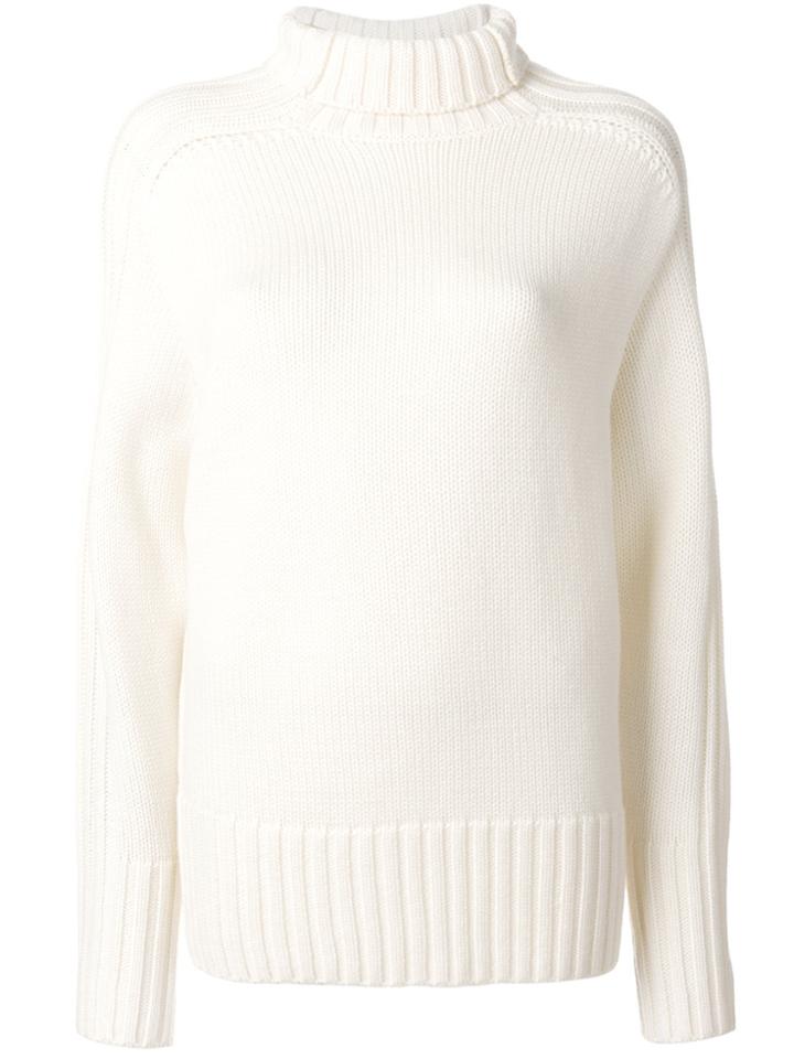 Joseph Roll-neck Jumper - White