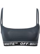 Off-white Logo Waistband Bralette - Grey