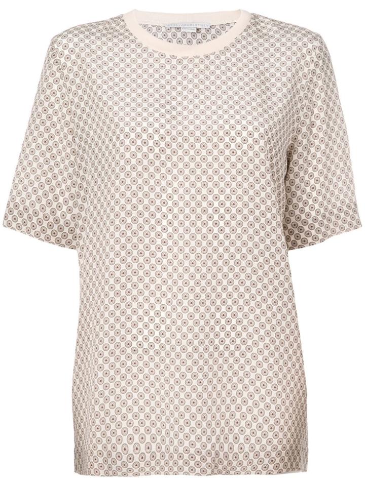 Stella Mccartney Tie Print T-shirt - Nude & Neutrals