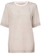 Stella Mccartney Tie Print T-shirt - Nude & Neutrals