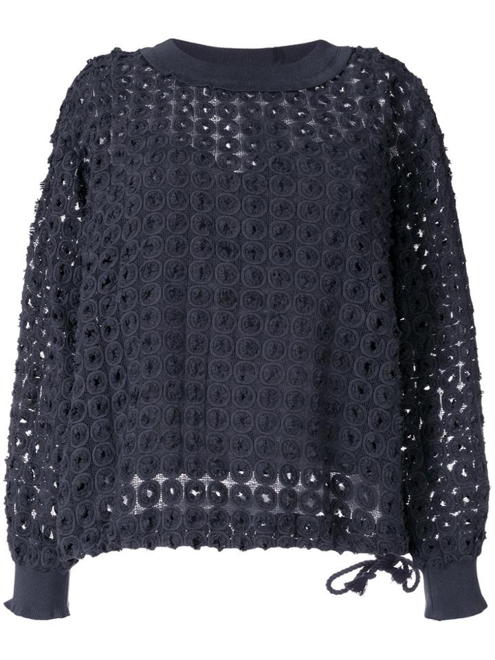 See By Chloé Open Knit Jumper - Blue