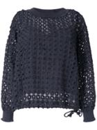 See By Chloé Open Knit Jumper - Blue