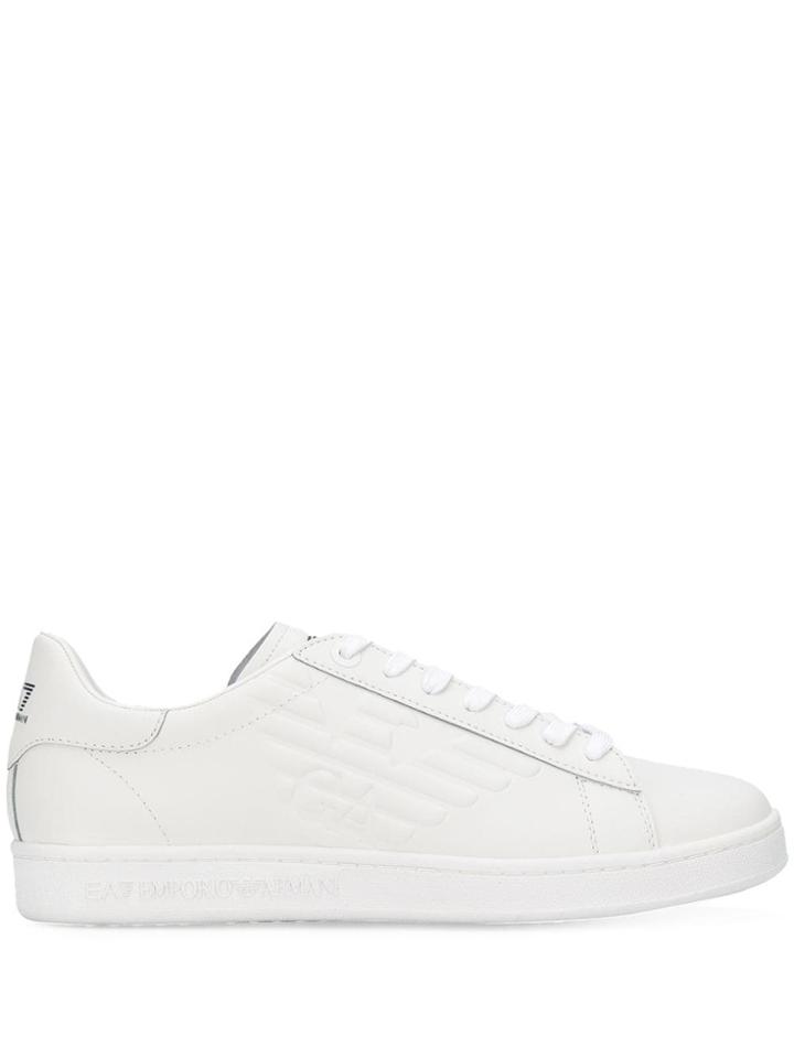 Ea7 Emporio Armani Logo Low-top Sneakers - White