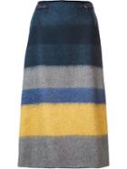 Gabriela Hearst Striped A-line Skirt, Women's, Size: 42, Polyamide/mohair/virgin Wool