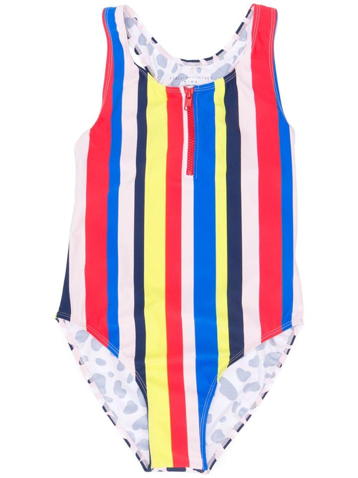 Stella Mccartney Kids Teen Striped Swimsuit - Blue