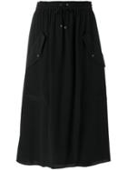 Kenzo Drawstring Skirt - Black