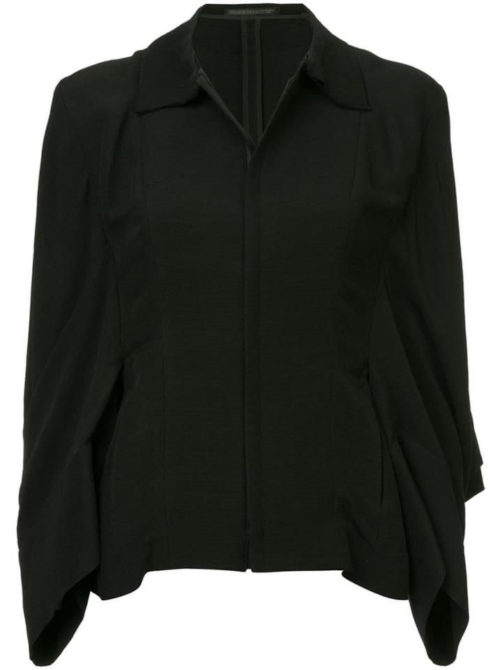 Yohji Yamamoto Pre-owned Cut-out Details Jacket - Black