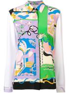 Emilio Pucci La Villa Print Silk Shirt - Purple