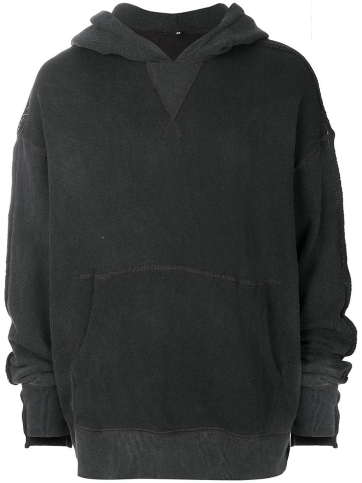 R13 Classic Long Sleeved Hoodie - Black