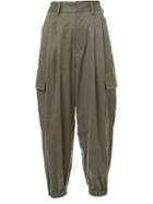 Cityshop Military Pants, Women's, Size: 38, Green, Cotton/polyurethane/cupro
