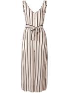 Asceno Striped Tailored Jumpsuit - Neutrals