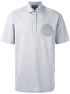 Emporio Armani Logo Patch Polo Shirt, Men's, Size: Xxl, Grey, Cotton