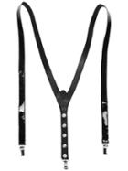 Manokhi - Stud Detail Braces - Women - Leather/patent Leather/metal - One Size, Black, Leather/patent Leather/metal