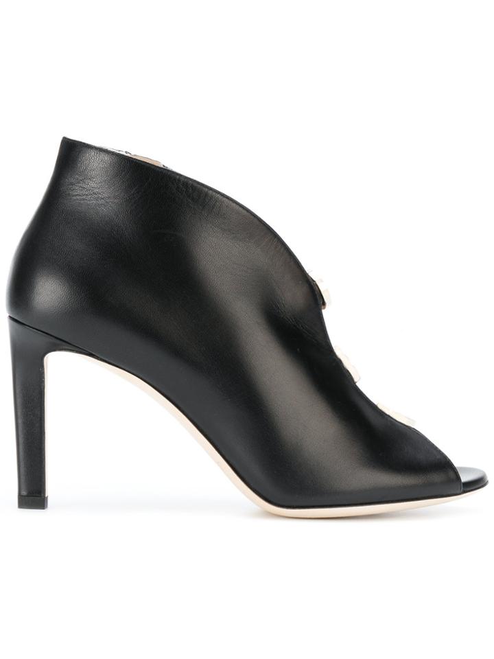Jimmy Choo Lorna 85 Bootie Sandals - Black