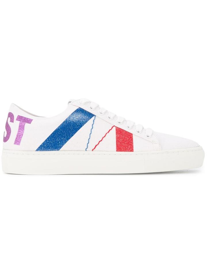 Mira Mikati Flat Low Top Trainers - White