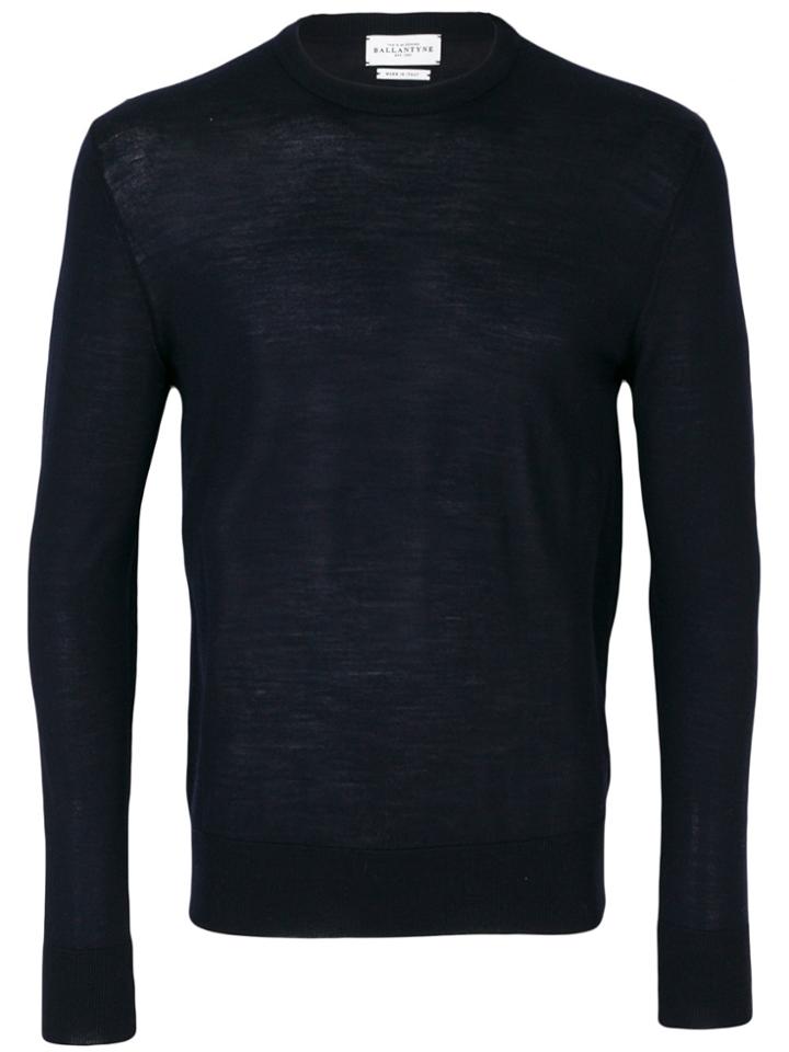 Ballantyne Classic Fitted Sweater - Blue