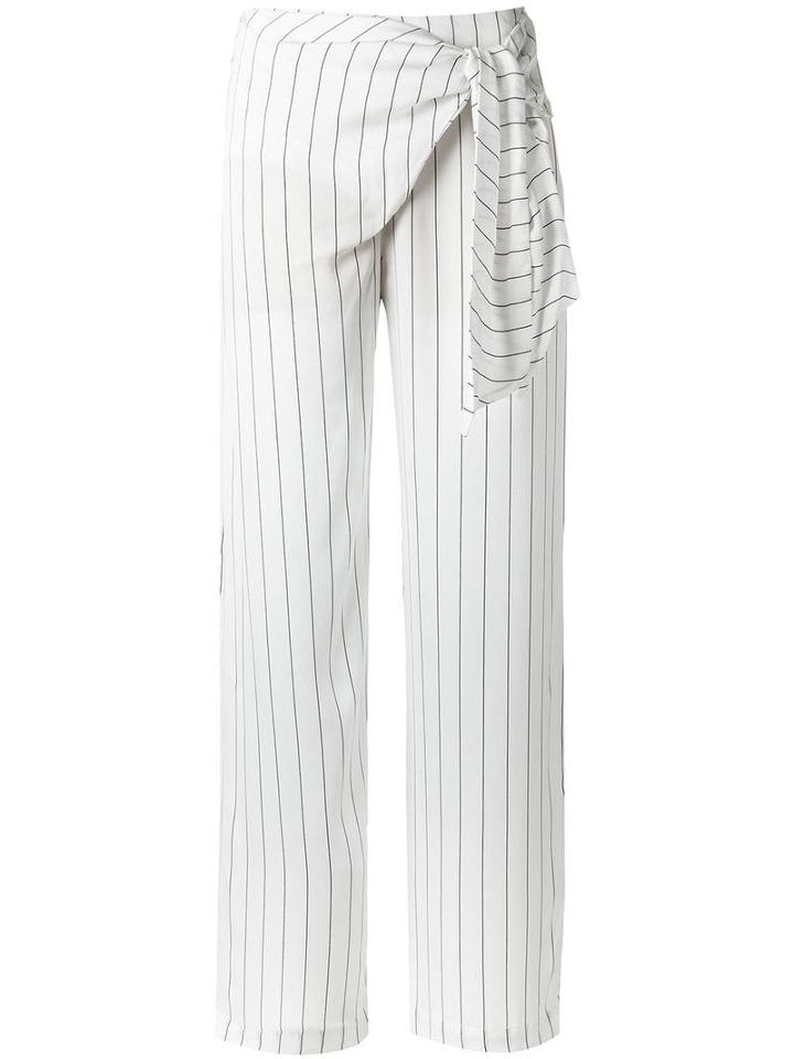 Egrey High Waist Trousers, Women's, Size: 42, White, Viscose